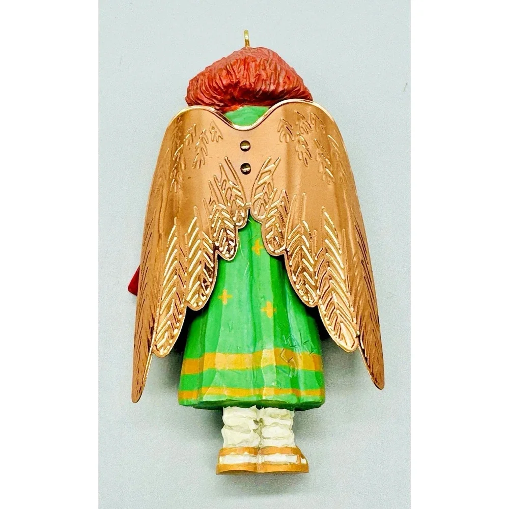 Hallmark Keepsake Folk Art Americana Santa Angel Fetching the Firewood Lot of 3‎